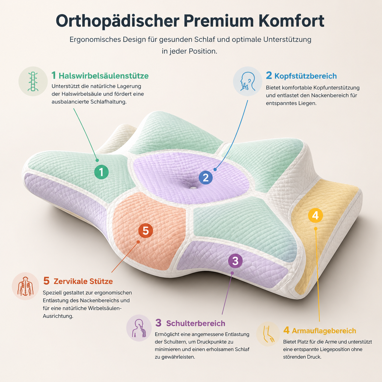 Orthopädisches Kopfkissen